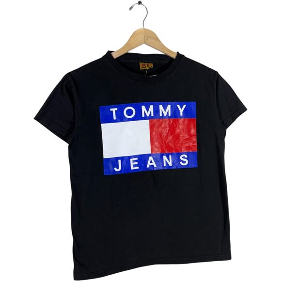 Vintage Tommy Jeans Bootleg Logo Tee Medium - Picture 4 of 7